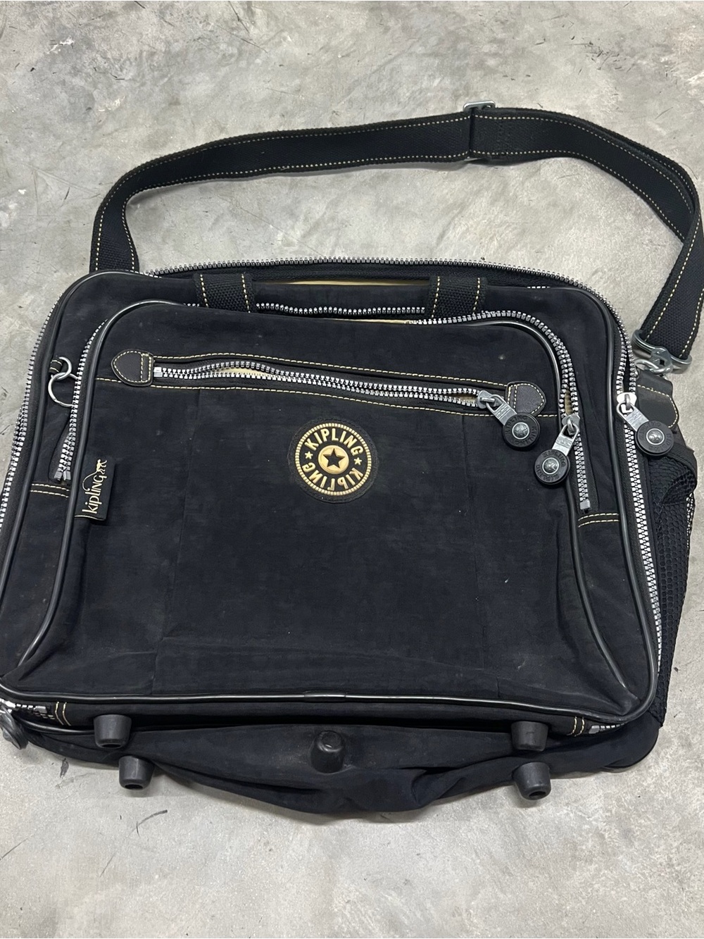 Kipling Laptop Computer Bag Black Monkey Work School Messenger